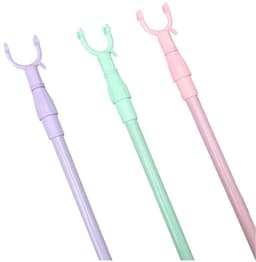 Dailygoods- Kledingvork Telescopisch - Ruimtebesparend - Lichtgewicht - Stevige Kledingsteun - U-vormige Kop - Plastic Materiaal - Kledinghanger — thumbnail 2