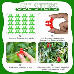 Dailygoods- Groeiklemmen - 100 Stuks - Instelbare Planksteun - Ondersteuning Plantenschors - Verbeterde Luchtcirculatie - Herbruikbaar - Duurzaam - Plantsteun — thumbnail 3