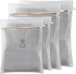 Versterkte Waszakken voor Kleding, 4 Stuks, Duurzaam en Herbruikbaar, Ideaal voor Ondergoed en Delicate Was — thumbnail 1