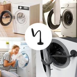 Wasmachine Deurhouder - Deurstopper - Droog en Fris Houden - Magnetisch Zuignap Ontwerp - 2.3 x 12.8 cm - Zwart — thumbnail 4