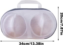 BH-waszak, waszak van fijn net voor 's en lingerie, robuuste ritssluiting, houdt de vormen intact, veilig in de wasmachine, geschikt voor op reis — thumbnail 3