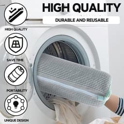 Waszak voor schoenen - Herbruikbare en scheurvaste tas voor optimale bescherming in de wasmachine — thumbnail 4