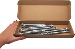 Wigankers - Boutankers pluggen - Stevig Verankeren - Verzinkt Staal - M10 x 150 mm - Zilver — thumbnail 2
