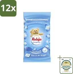 Robijn Droogtrommeldoekjes Morgenfris 20 stuks per verpakking - Voordeelverpakking - 12 stuks - Frisse geur - Wasgoed verzorgen — thumbnail 1