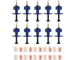 Worm Clip Bundler - Aas Houder - Vissen Lokaas - Inclusief Rubberen Band - 22 x 14 x 10 cm