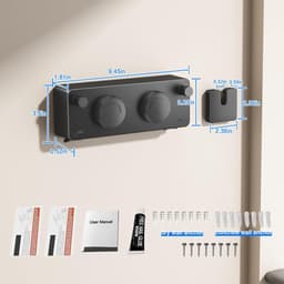 Retractable Two-Line Clothesline for Indoor and Outdoor Use, 4.2m Heavy Duty Wall Mounted Solution — thumbnail 3