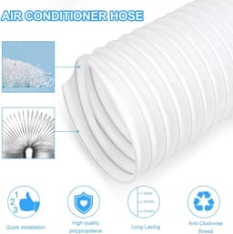 Afvoerslang Airco - Verlengkabel Slang - Ventilatie Afvoer - Uitschuifbaar Lengte - Diameter 150mm - Rood — thumbnail 5