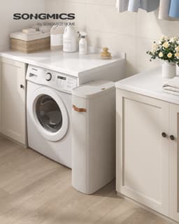 SONGMICS - Wasmand - Wasmand met Deksel en Handgrepen - 65 L Capaciteit - Voor Slaapkamer of Badkamer — thumbnail 4
