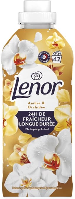 Lenor Wasverzachter Amber & Orchidee 42 Wasbeurten - 882 ml — thumbnail 1