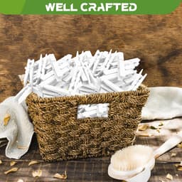 100 Stuks Houten Wasknijpers - Witte Kledingspelden voor Ambacht en Foto's - 7,9 cm — thumbnail 5