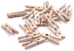 Scoby - Wasknijpers - Mini knijpertjes - Wooden Clips - 50 stuks - 2,5CM - Hout — thumbnail 1