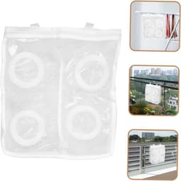 Waszak-waszak schoenen-waszak voor schoenen-5-delige schoenenwaszak - Netwaszak met rits - Verdikte bescherming voor wasmachines - Hangend ontwerp - Snel drogend en draagbare opslag - Wit - 36 x 30 x 12 cm — thumbnail 5