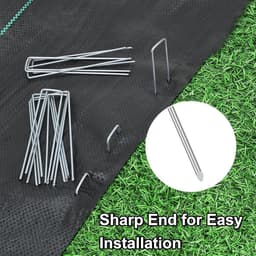 Allecto plus - Tuinharingen van Verzinkt Staal, 50 Stuks - Bestand tegen Roest, voor Onkruiddoeken, Bevestigingsharden — thumbnail 2