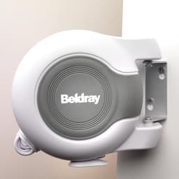 Uitbreidbare Wäscheleine für Innen- und Außenbereich Doppel-Wäscheleine mit flexibler drehbarer Wandhalterung ideal für Badezimmer Camping Garten und Reisen 26m — thumbnail 2