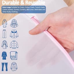2 stuks extra grote waszakken 60x90 cm, wasnet XXL voor wasmachine, scheurbestendig — thumbnail 3