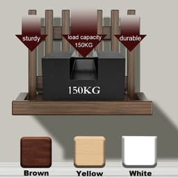 Wandgemonteerde Opvouwbare Kruk - Schoenwisselkruk - 150 kg — thumbnail 3