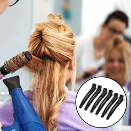 12 Zwarte Professionele Krokodillenklemmen voor Kappers en Thuisgebruik — thumbnail 2