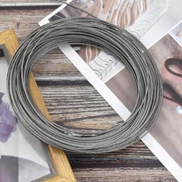 30 m x 1.5 mm Stalen Kabel - Multifunctionele - RVS Kabel - Foto Lijst Ophangdraad met 20 Stuks Aluminium Klemhuls - Voor Gordijn Touw - Waslijn - Handrail Kabels — thumbnail 2