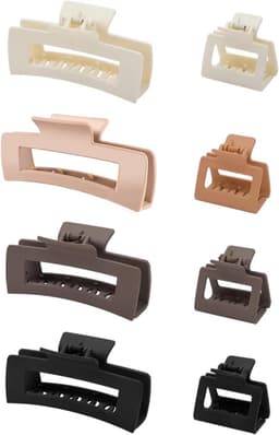 Grote Haarklemmen Set - 8 Stuks Antislip Haarspelden voor Dik en Dun Haar — thumbnail 1