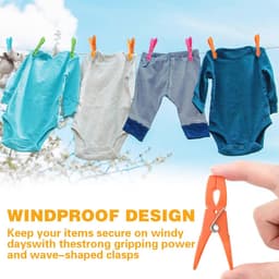 Antislip Wasknijpers Set van 72 - Duurzaam en Winddicht met Opbergtas — thumbnail 5