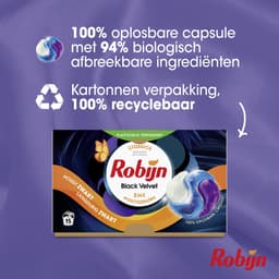 Robijn Wasmiddel - 3-in-1 Wascapsules - Black Velvet - 3 x 26 stuks - 78 Wasbeurten - Voordeelverpakking — thumbnail 5