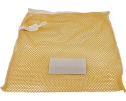 Premium wasnet 40x60 cm - Met knoopsluiting - Geel — afbeelding 1