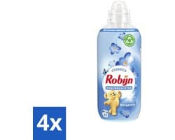 Robijn - Morgenfris - Wasverzachter - Frisse Geur - 33 Wasbeurten - 825 ml - Voordeelverpakking - 4 stuks