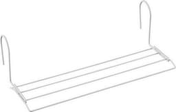 Tomado - Droogrek Iseo - 2 meter drooglengte - 58x17cm - Wit - Radiator - Balkon - Camping - Inklapbaar - Breedte aan te passen — thumbnail 1
