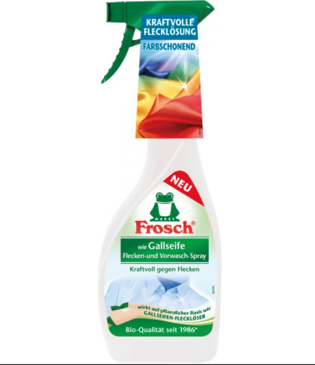 Vlekverwijderaar & voorwas spray met ossengalzeep - 500ML - Zeep - Krachtig tegen vlekken -  Ook geschikt voor babykleding - Vegan - Voor bonte en witte was — afbeelding 1