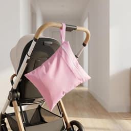 2 stuks natte zakken, 40 x 30 cm, waterdichte waszak in groen en roze, reistas met twee ritssluitingen, kleine tas voor natte spullen, ideaal voor badmode, strandhanddoeken en luiers — thumbnail 5