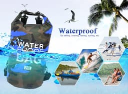 Pakzak, drijvende droogrugzak, strandtas, lichte droogzak voor strand, boottochten, vissen, kajakken, zwemmen, rafting, camping, 5 l, 10 l, 15 l, 20 l, 30 l — thumbnail 4