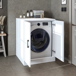Roomart ATLANTIC-II Wasmachine Ombouwkast 70x90 cm - Onderkast - Wit — thumbnail 2