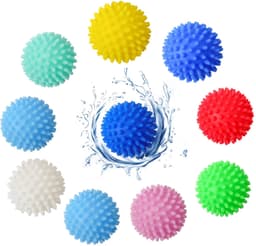 Droogballen voor wasmachine - Set van 10 in verschillende kleuren — thumbnail 1