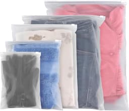 Herbruikbare Ritssluiting Zakken - Transparant - 5 Maten - Waterdichte Opbergzakken - Voor Kleding en Accessoires — thumbnail 1