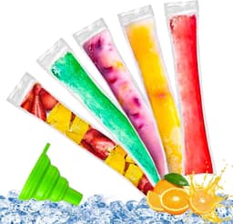 Popsicle Zakjes - Transparant - Voor het Maken van IJsjes - Met Trechter - Voor Gezonde Snacks — thumbnail 1