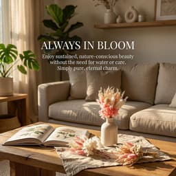 Gedroogde bloemen, roze, mini, tafeldecoratie voor bruiloften — thumbnail 2