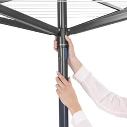 Brabantia Topspinner Droogmolen - met Metalen Grondanker - 50 m - Anthracite — thumbnail 5