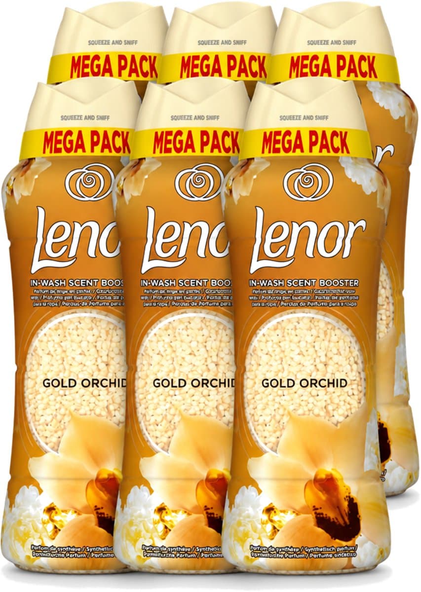 6 x Lenor – Geurparels – Gouden Orchidee – 570 g - Voordeelverpakking - 6 stuks — afbeelding 1