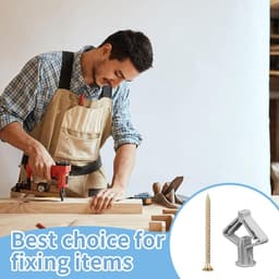 50 Stuks Gipsplaten Anker Gipsvezelplaten, Gipsplaatpluggen voor Holle Ruimte met Schroeven, Uitbreiding Gipsplaat Anker Kit voor Gipsvezelplaten Baksteen Beton — thumbnail 4