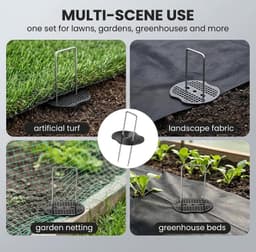 Grondpennen 150 mm met kunststof sluitringen - verzinkt - roestvrij - stabiele bevestiging voor tuinprojecten - ShopVlot — thumbnail 4