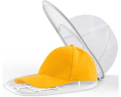 Houder voor het wassen van petten in de vaatwasser | Reiniging en wassen van baseballpetten | Wasnet voor baseballpetten (wit)