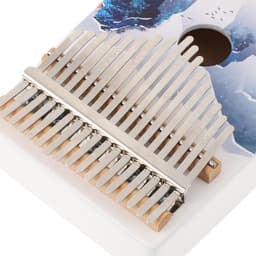 1set Draagbare Kalimba Voor Beginners Lichtgewicht Duurzaam Vingerpiano Instrument Eenvoudig Te Spelen Geschikt Voor Studenten Professionals Handgemaakt Gepolijst Kalimba — thumbnail 4