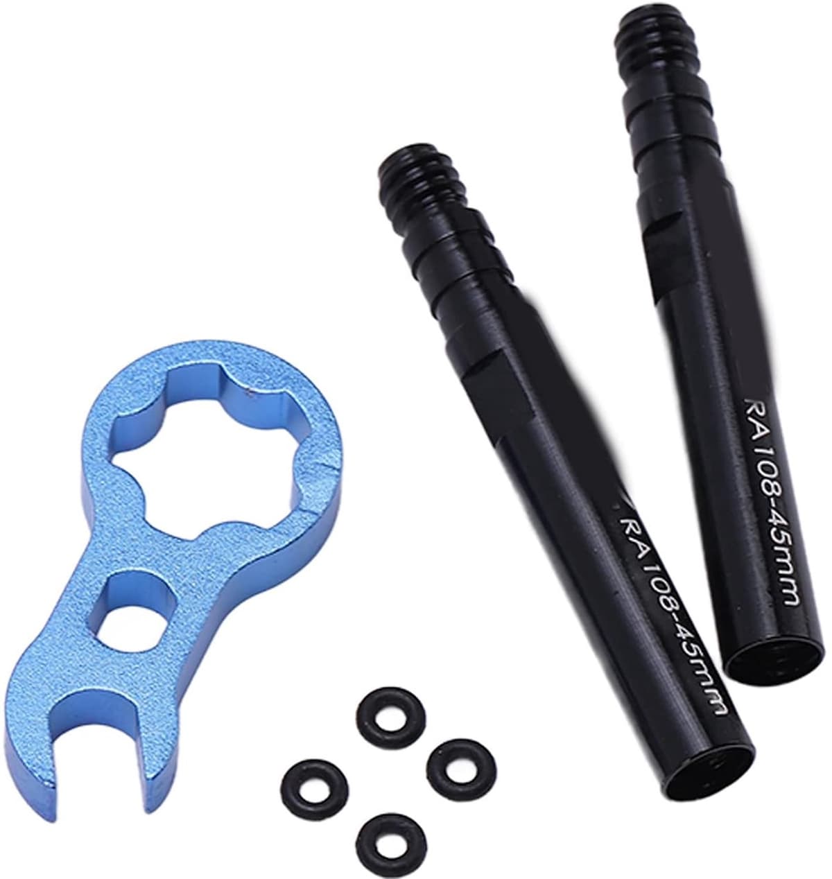 Ventielverlengingsset Buis Aluminiumlegering voor racefiets (45 mm) — afbeelding 1
