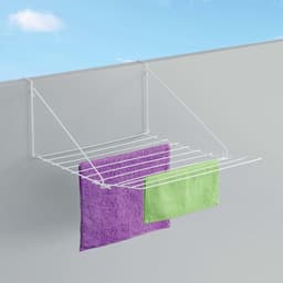 Tomado - Droogrek Breda - 7 meter drooglengte - Ophangen aan radiator, deur, douchewand of balkon - Wit — thumbnail 3
