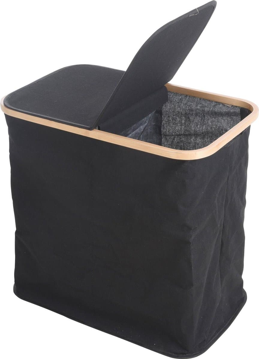 WASMAND MET BAMBOE RAND ZWART — afbeelding 1