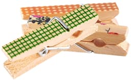 50 Stuks Mini Schattige Beschilderde Houten Clips voor Foto’s, Papieren, Kleding en Knutselprojecten 3,5x0,7cm — thumbnail 2