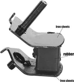 Anti-vibratie voetkussen set voor generatoren en compressoren - 4 stuks — thumbnail 2