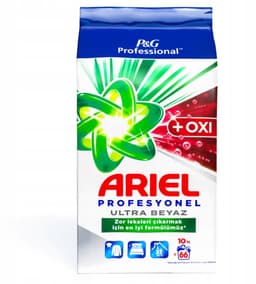 Ariel Professional Ultra OXI Waspoeder voor Witte Was – 10 kg – Professionele Kwaliteit - Washing Powder for White Laundry - Professional Quality — thumbnail 1