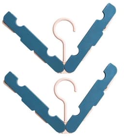 Wasrek inklapbaar - Wasrek Hangend - Draagbare opvouwbare hanger met haak - Ideaal voor op reis, kampeerders, reizigers en kleine ruimtes - Tweedelig pakket - Donkergroen — thumbnail 1