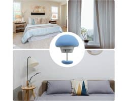 160 stuks - dekbedclips - antislip dekbed bevestigingsset - paddenstoelvormige ronde bevestigingsclips - voor dunne en dikke dekbedden, dekens, lakens, bedrokken, pantoffels, kussens - blauw - 3×2.8cm